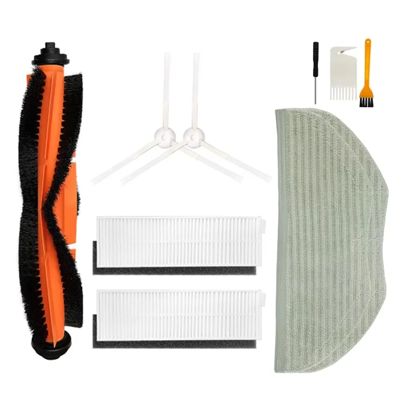 B58B-For Xiaomi Mijia G1 MJSTG1 Mi Robot Vacuum Mop Essential Vacuum Cleaner Side Main Brush Cover Filter Mop Part
