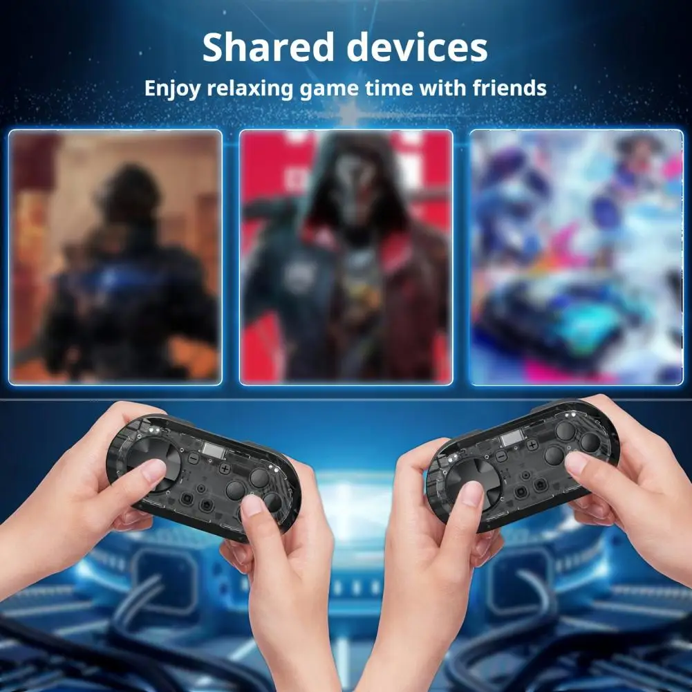 Rechargeable Gaming Controller Portable Rechargeable Mini Bluetooth Game Controller for Multi-platform Connection for Gaming