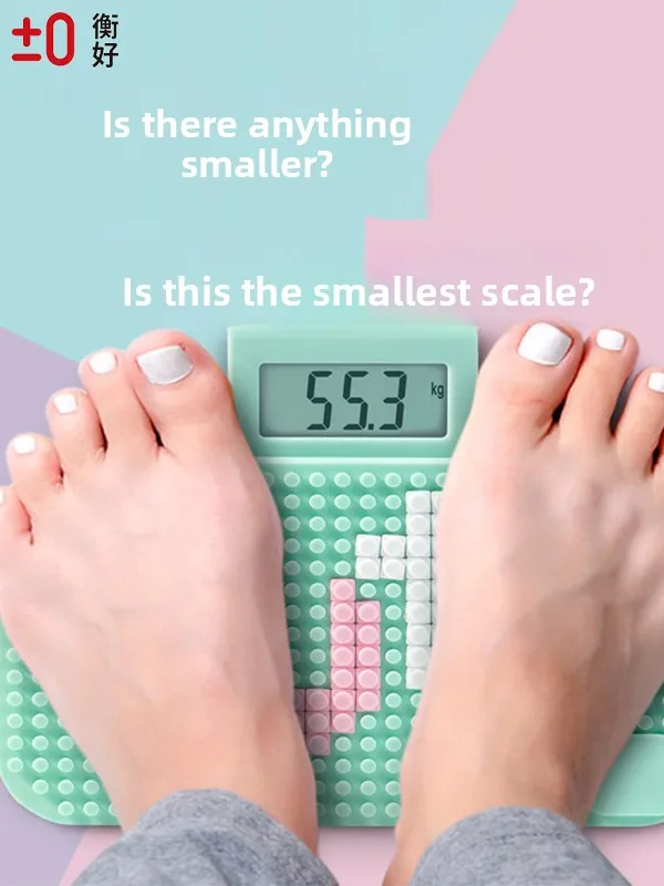 

Portable High Precision Body Weight Scale Retractable for Air Travel Rectangular LED Display Health Fitness Scale for Women