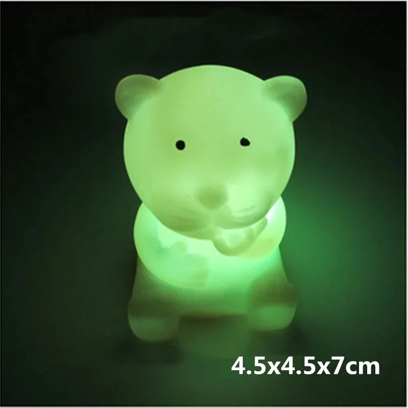 LED Night Light Year of Tiger Chinese Zodiac Animal Shaped LED Color Changing Flashing Light Creative Birthday Gifts Home Decor