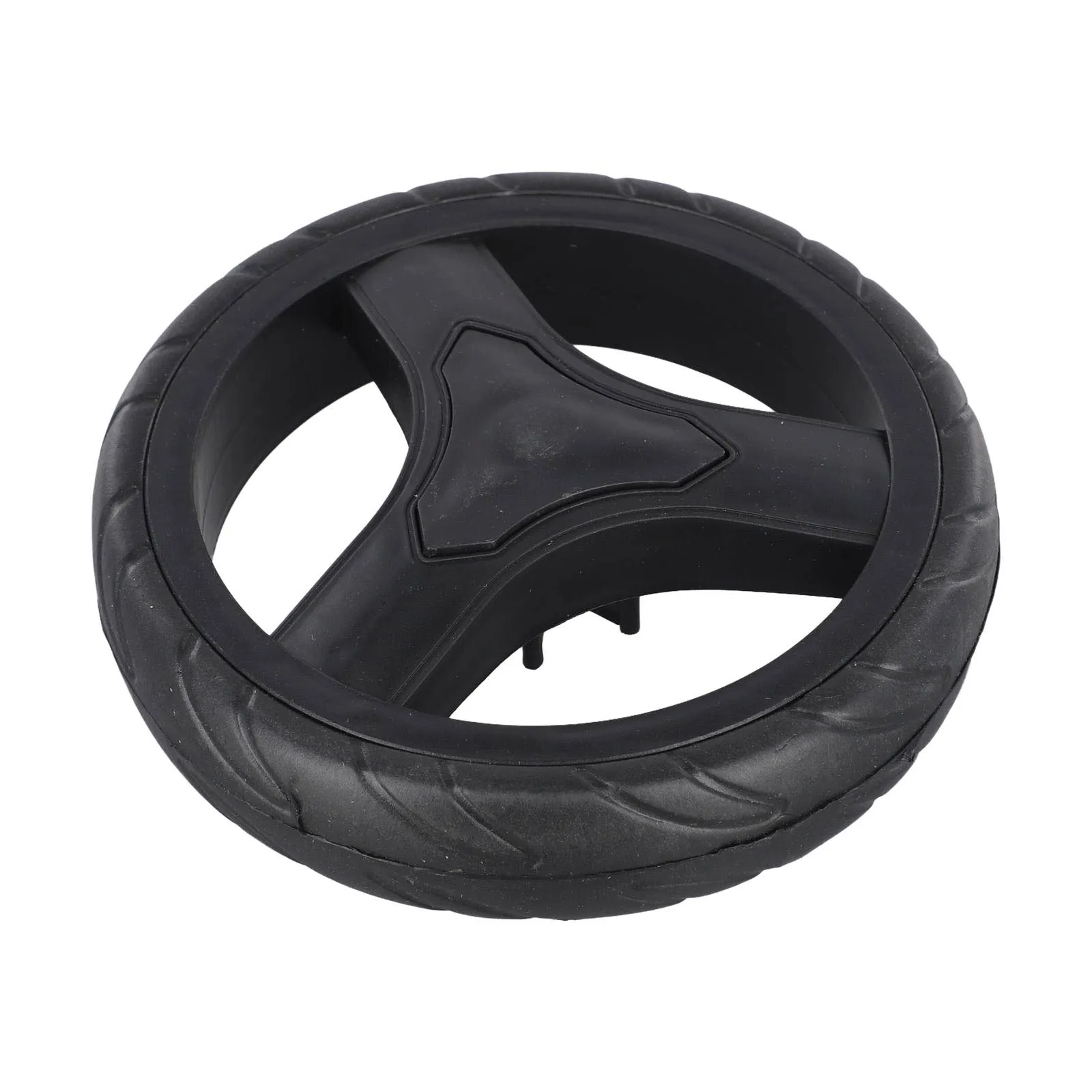 2Pcs Shopping Cart Wheel Trolley Replacement Wheels Rubber Plastic 170mm 8mm Bore For DIY Part Accessories