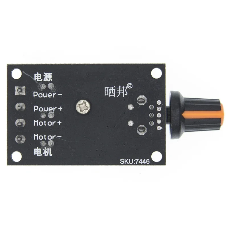 1pcs DC 6V 12V 24V 28VDC 3A 80W PWM Motor Speed Controller Regulator Adjustable Variable Speed Control With Potentiometer Switch