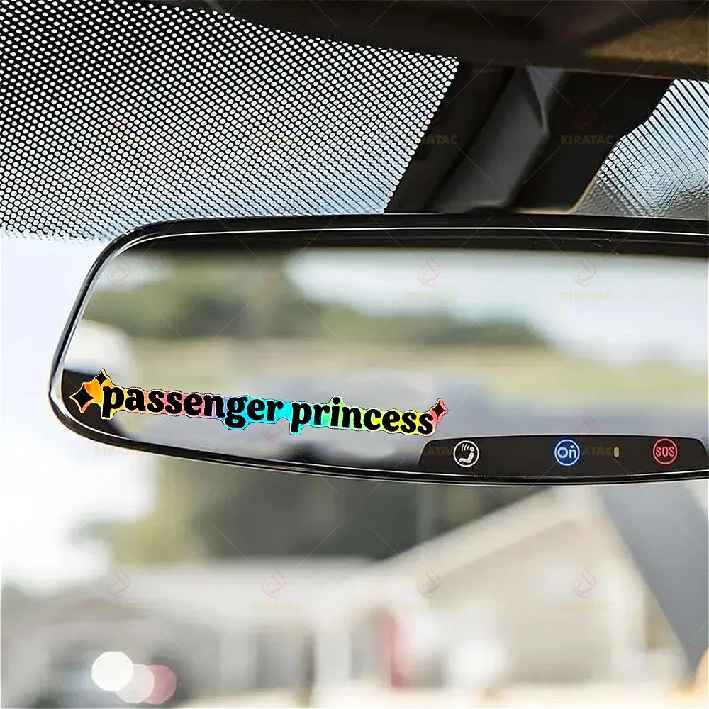 4pcs Passenger Princess Stickers Multicolor Waterproof Vinyl Decals For Car Rearview Mirror