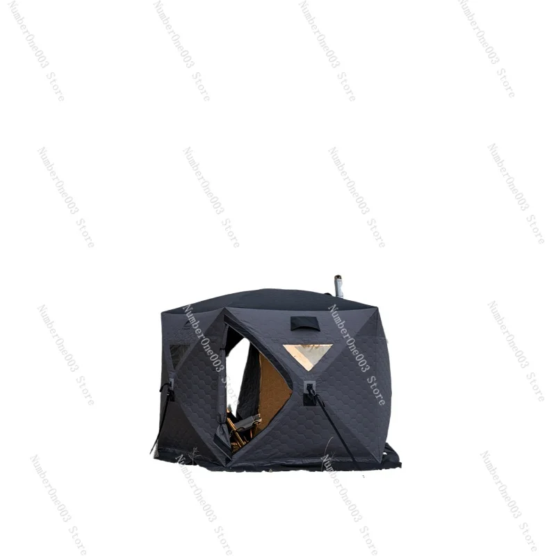 

Full Thermal Large 5 Sided Winter Ice Fishing Tent For Fishing Bivy/sauna/winter Camping Ice Shelter