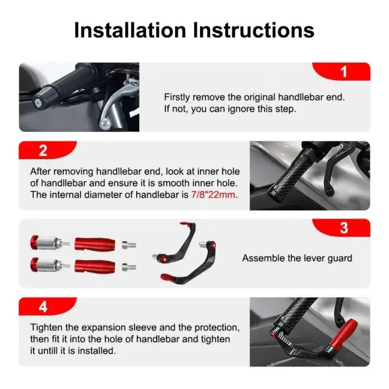 Motorcycle Handlebar Brake Clutch Lever Hand Guard Protector For Suzuki BURGMAN 650 400 125 200 250 AN650 AN400 AN125 AN200 view 4