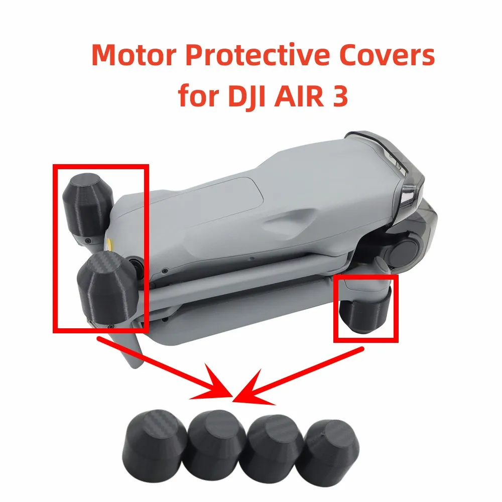 4 Pcs Motor Protective Cover Hard Shell Sealed Dust and Moisture Resistant for DJI AIR 3 Drone Accessories Anti-oxidation Cover