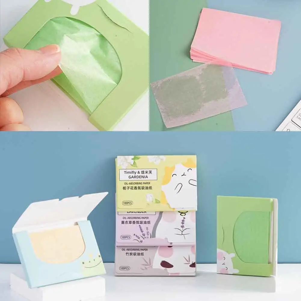 Facial Absorbent Paper Matte Face Wipes Oil Control Oil Beauty Blotting Makeup Face Face Tools Oil-absorbing Paper Cleaning C1H4