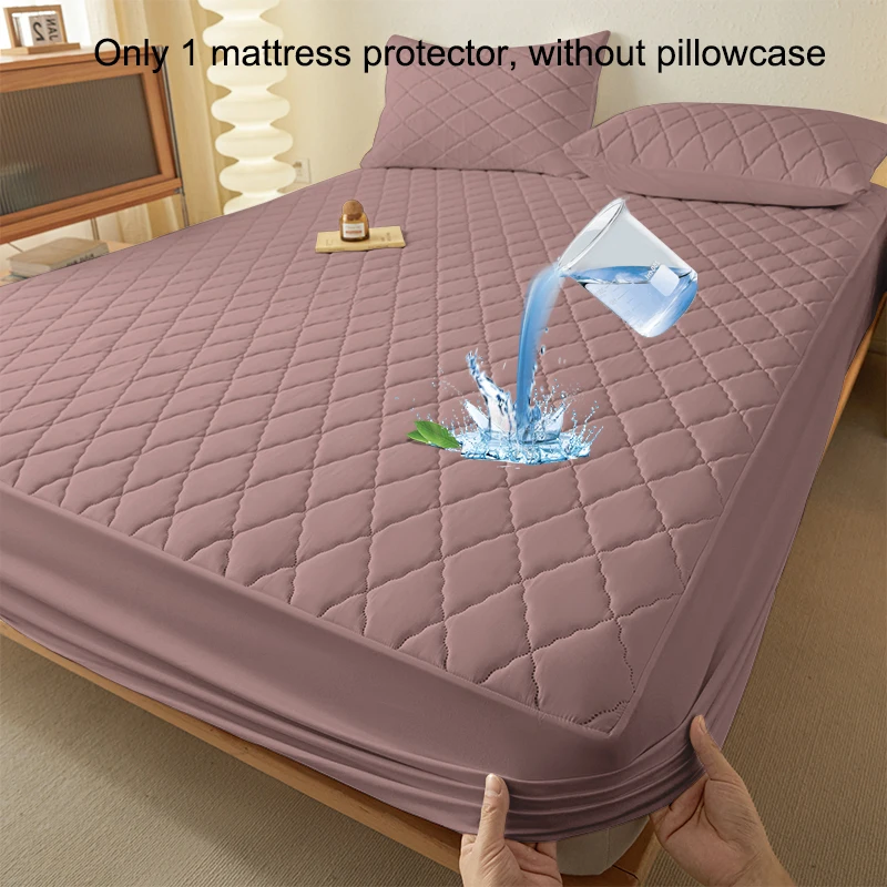 

1 simple modern oblique case Waterproof laminated Fitted Sheet,Bean paste bed cover for bedroom,bedding(excluding pillowcase)