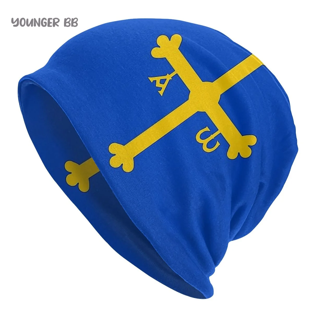 Bonnet Hats Spain Flag Men Women's Knitting Hat Flag Of Asturias Winter Warm Cap Beanies Thermal Elastic Caps