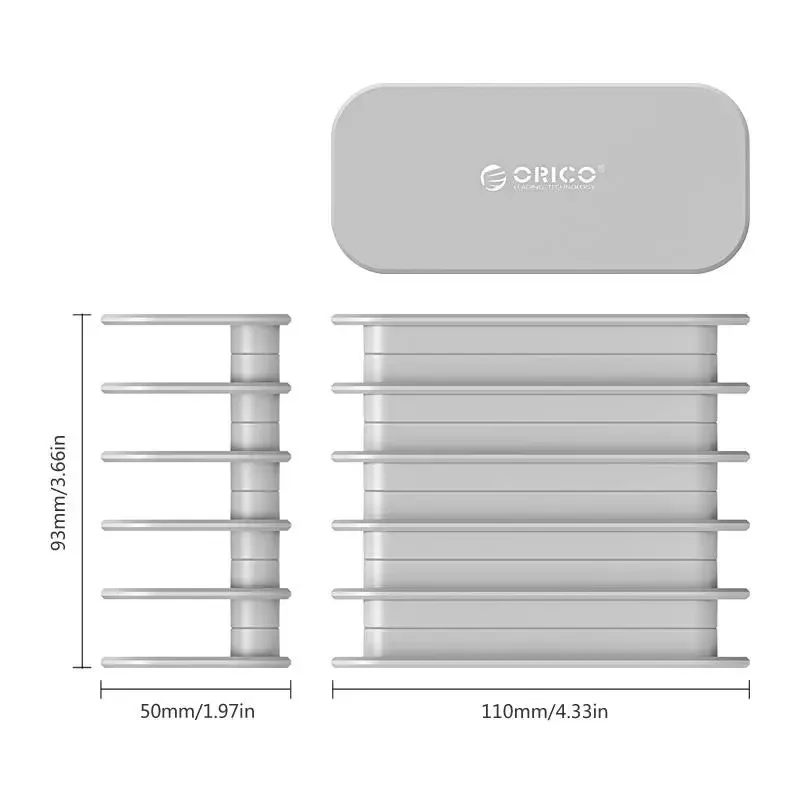 ORICO DK205 Desktop Charging Bracket USB Port Power Supply Creative desktop charging bracket Tidy your desktop with the bracket