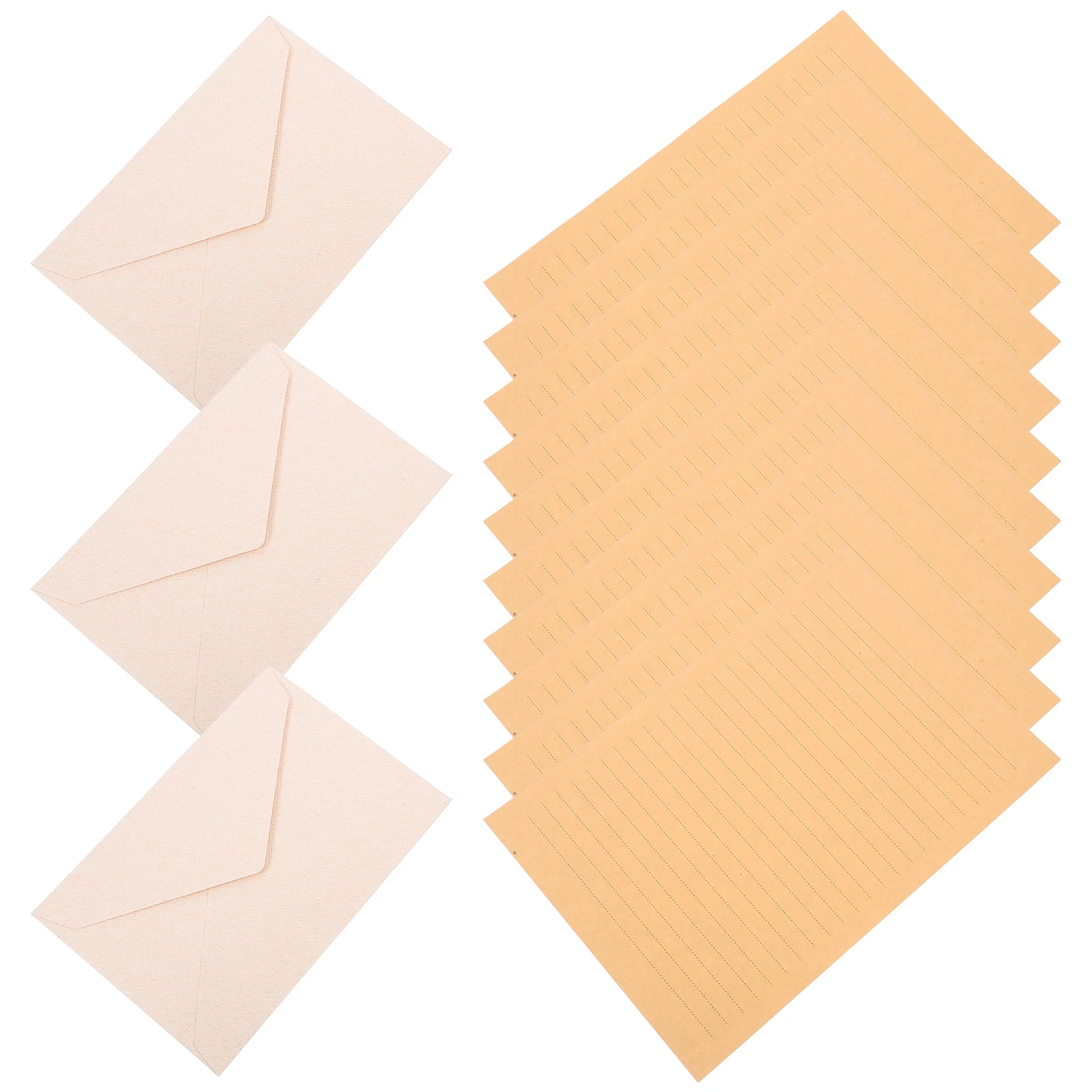 1 set 1 Set Vintage Letter Envelope Kit Thick Blank Writing Paper Creative Stationery Set For Notes Messages Paper Letter Kit