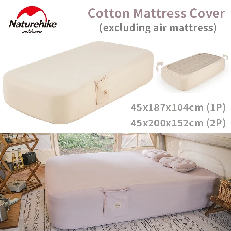 

Naturehike простыня, портативное хлопковое покрывало, дышащее, влагостойкое, для кемпинга, мягкий дышащий наматрасник, регулируемый