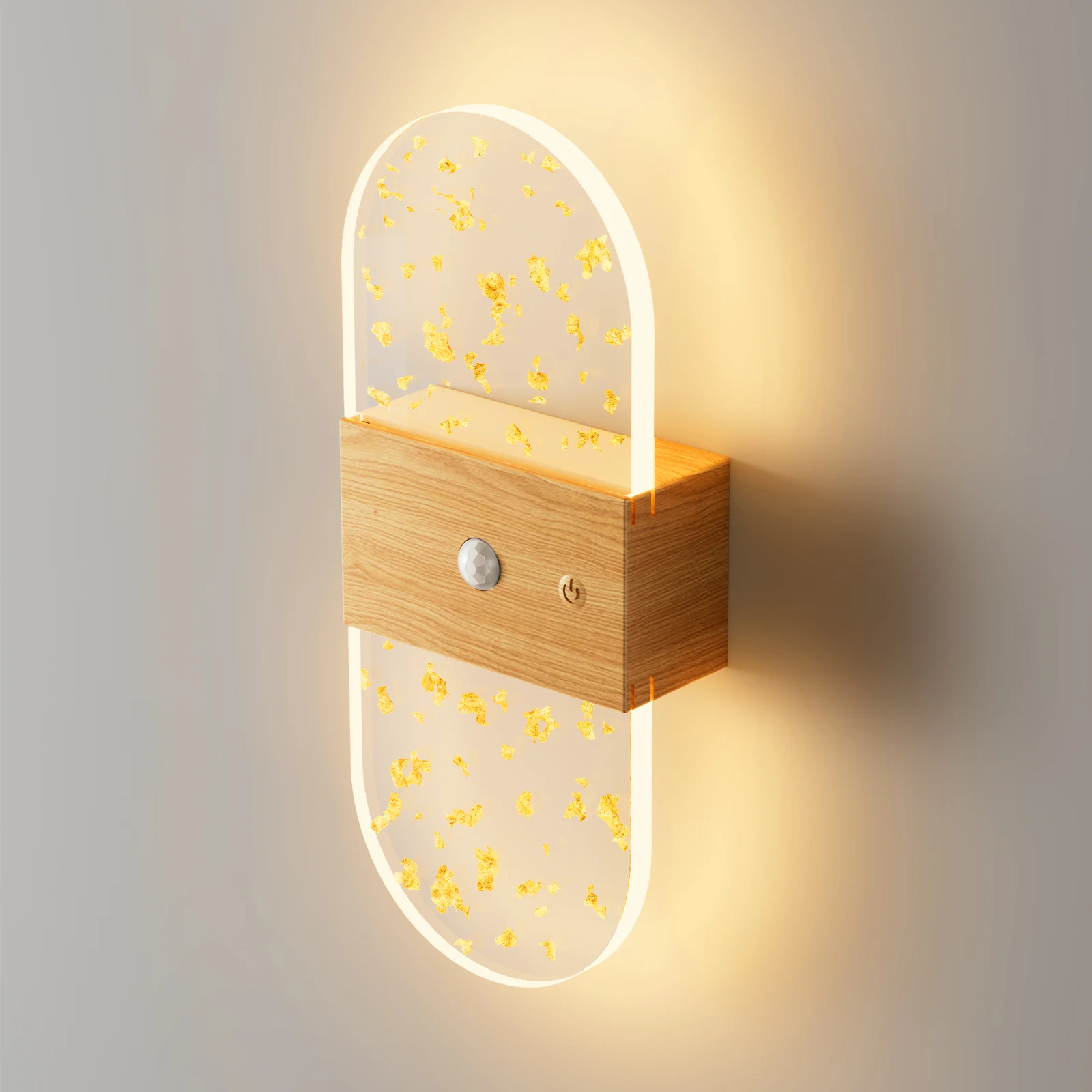 GDLUOAO USB Rechargeable LED Night Lights, Wall Lights with Motion Sensors