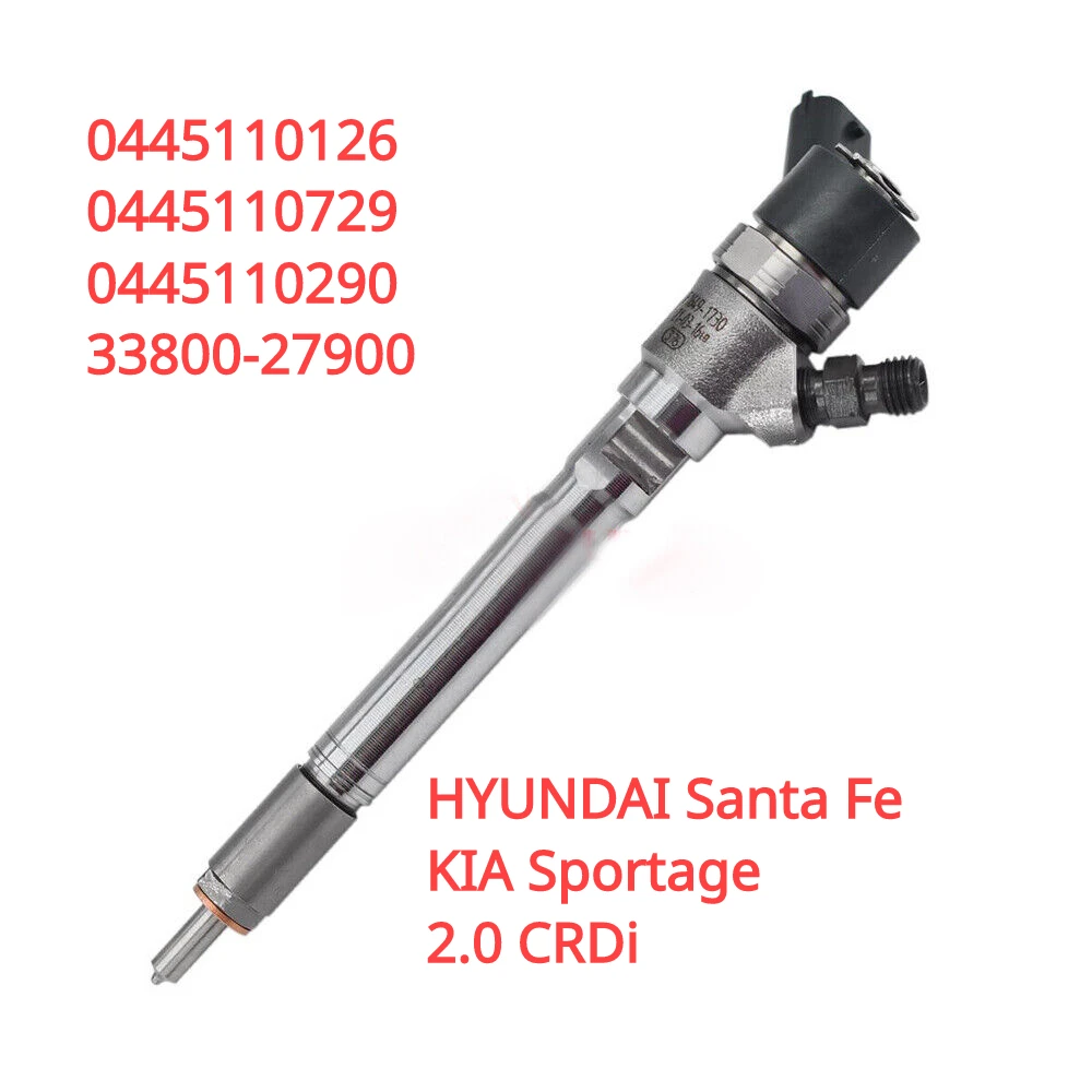 3380027900 0445110126 0445110290 New Diesel Fuel Injector For HYUNDAI Santa Fe Tucson / KIA Sportage 2.0 CRDi