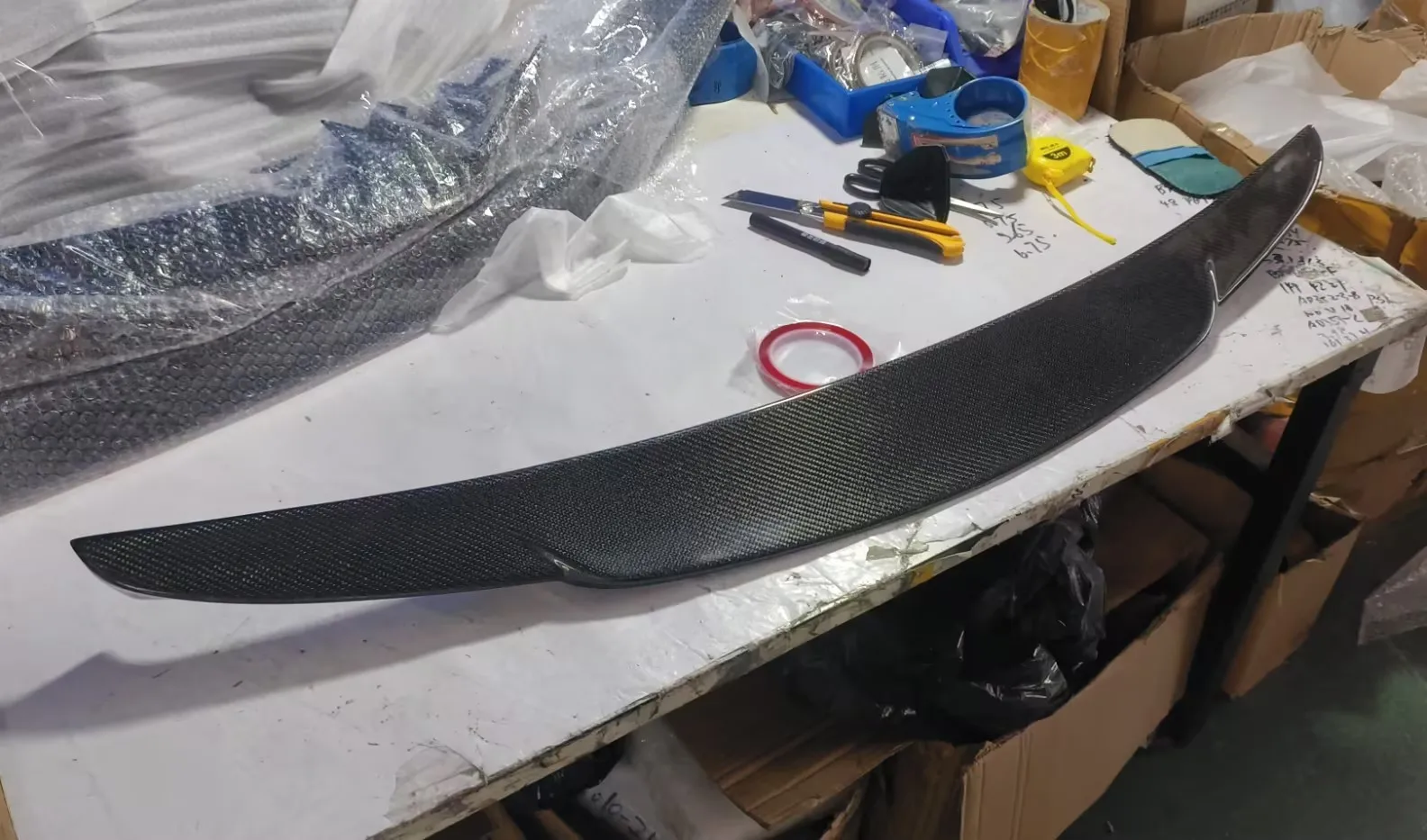 For Jaguar XF XFL 2016-2020 Rear Spoiler Real Carbon Fiber Boot Trunk Trim Wings FRP - view 5