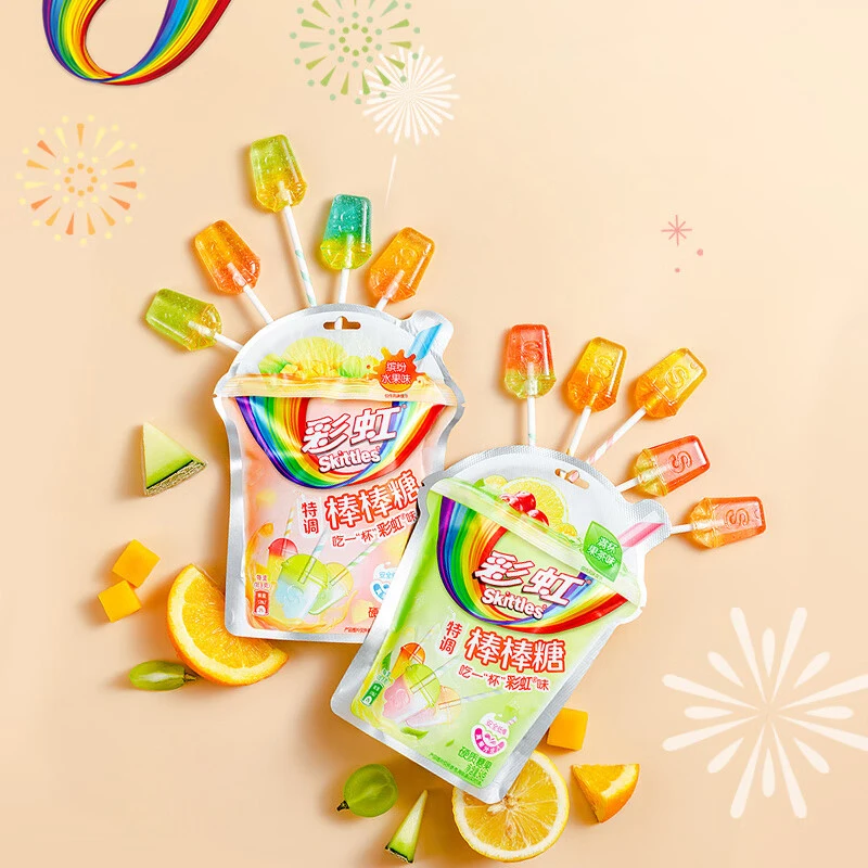 15 latas de doces arco-íris! Saco de presente de doces arco-íris! Compre um popular doce arco-íris aleatoriamente! Presentes de Natal