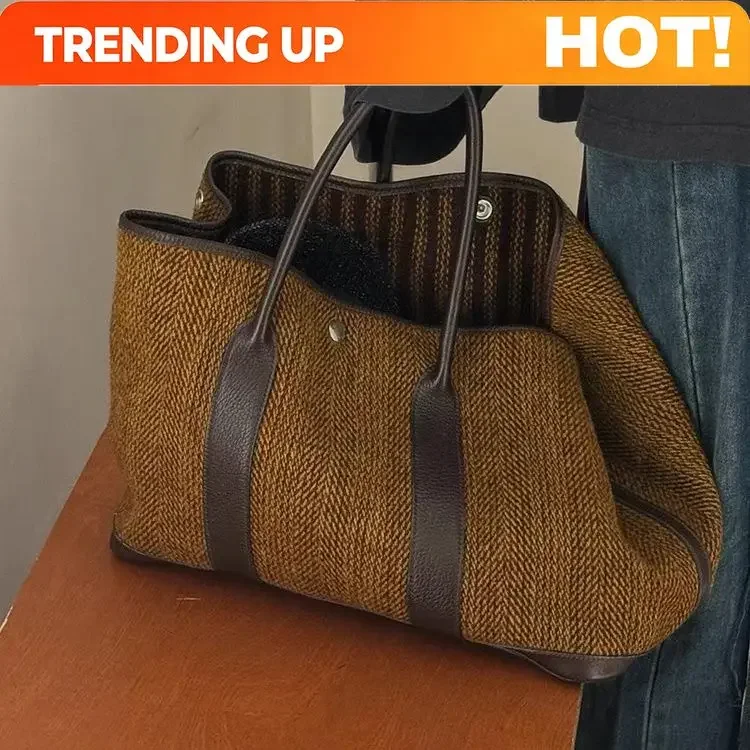 Women Bag 2025 Autumn Winter Tote Bags Fashion Vintage Office Lady All-match High-Capacity Shoulder Bag Handbag