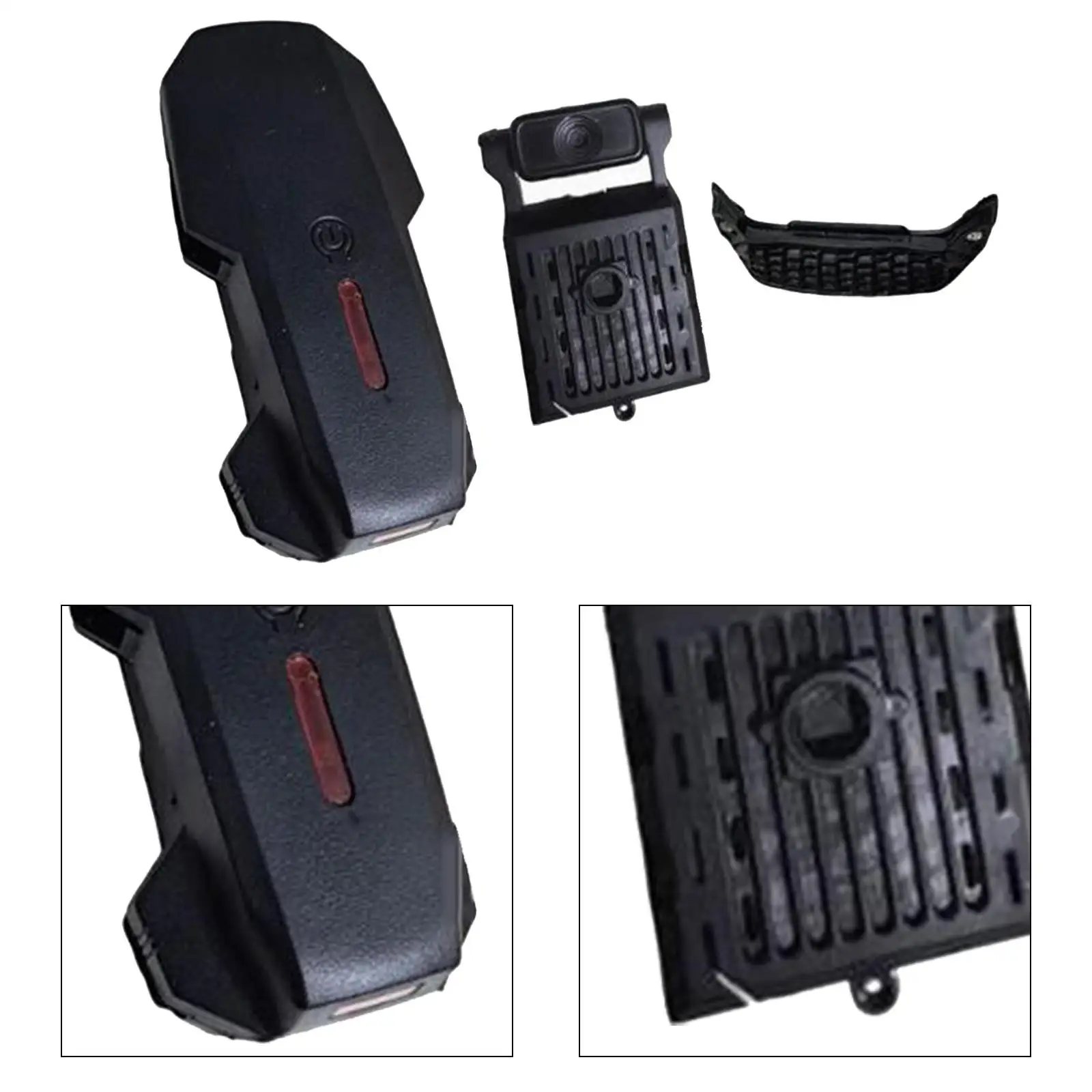 E88 E88PRO Quadcopter Main Body Replacement Part with Light Cover Camera Rubber Fuselage Shell DIY Assembly Spare Drone