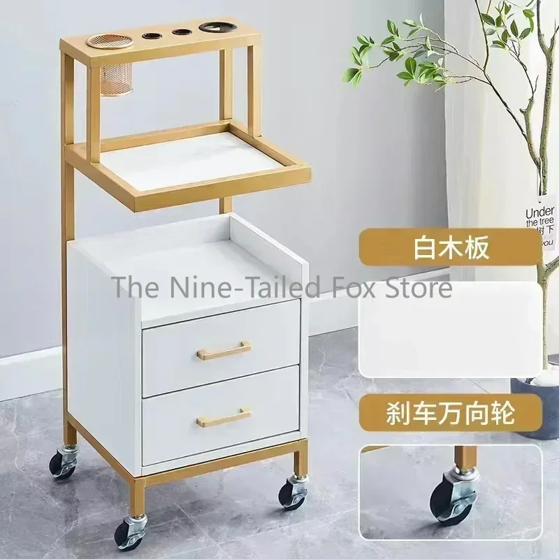 Barber Beauty Salon Tray Auxiliary Professional Car Wheels Cleaning Cart Furniture Hairdresser Aesthetic Carrello Reception