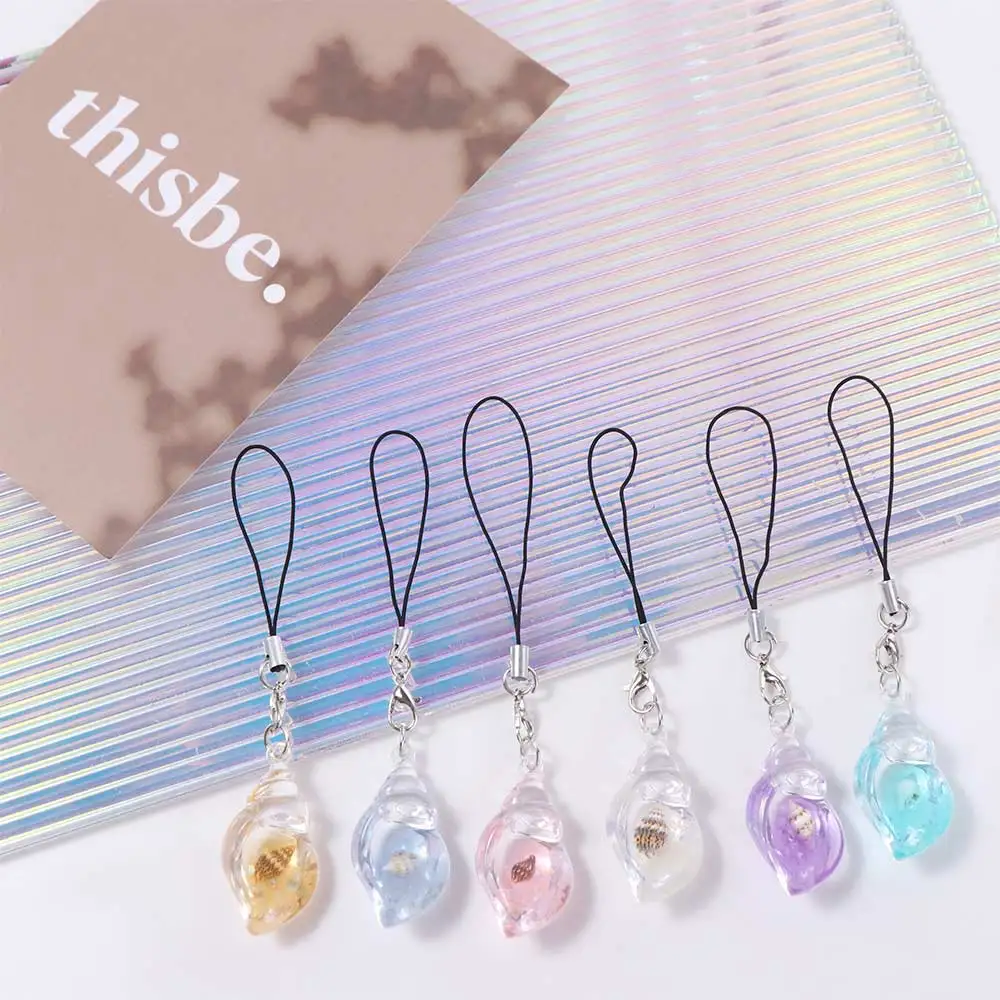 Cell Phone Rope Conch Mobile Phone Chain Night Glow Pendant Phone Hanging Rope Lanyard Keychain Mobile Phone Strap Trinket Gift