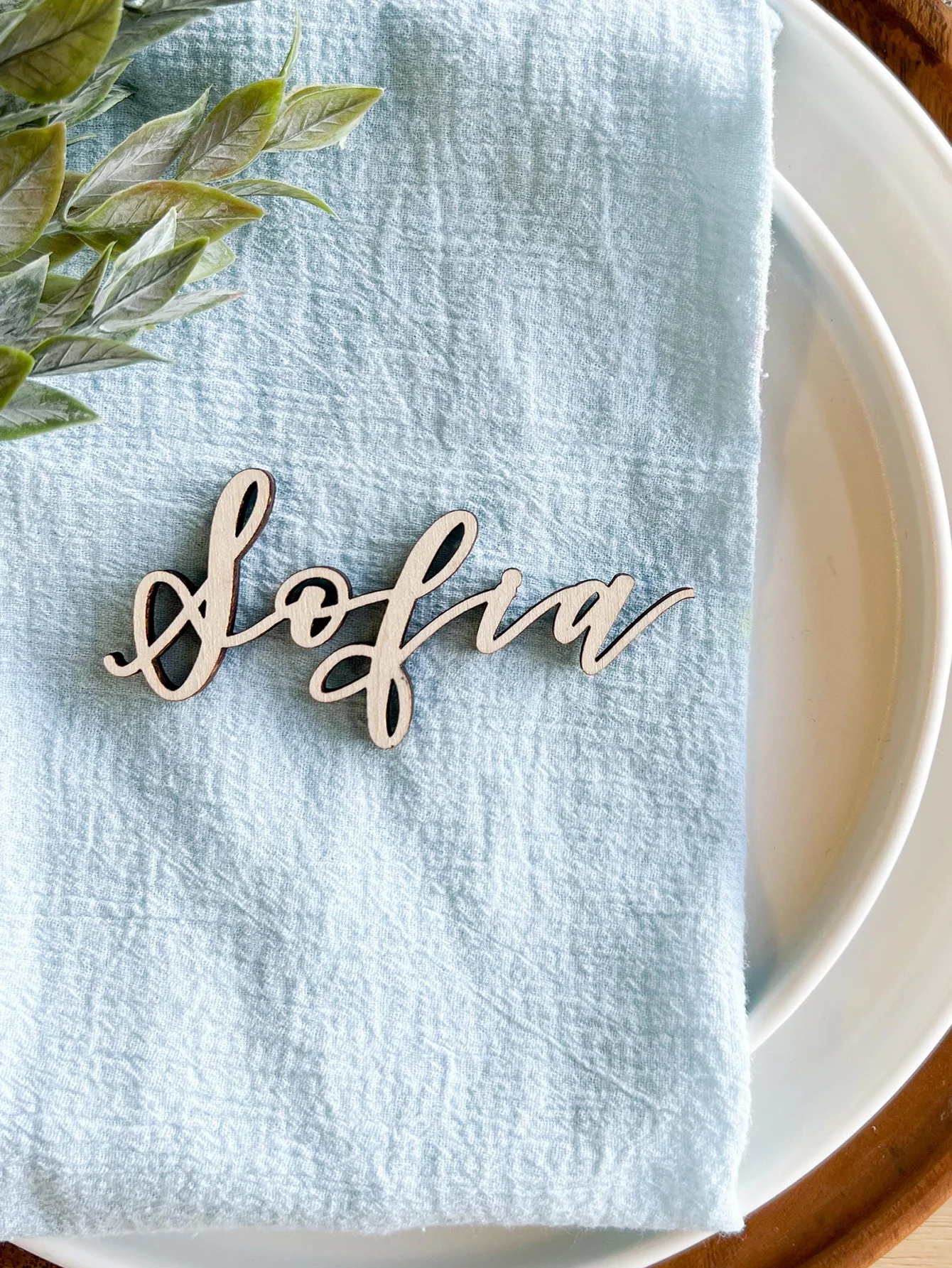 Tarjeta de asiento personalizada, tarjeta de lugar personalizada con nombre de madera, texturizada y elegante para eventos, accesorio único grabado con láser, 1 ud.