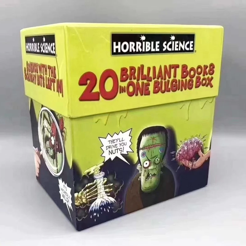 20 Books Horrible Science/Horrible Histories Blood Curdling Box of Books Collection Original English Reading Children's Books
