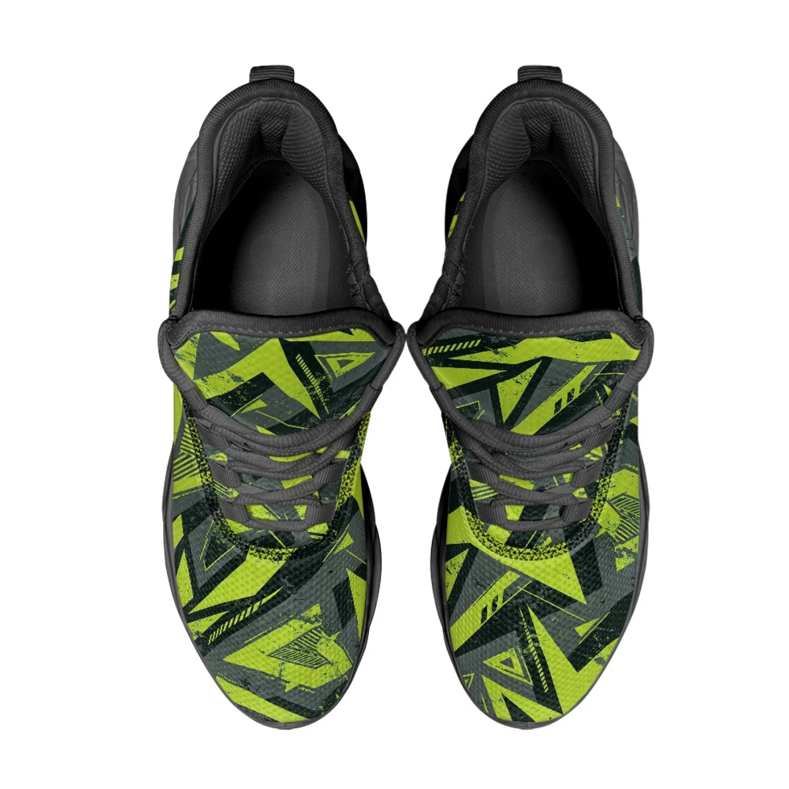 PENSTROLL Geometric Triangle Lightweight Running Shoes Men's Running Shoes for Students Cushioned Blade Sports Shoes