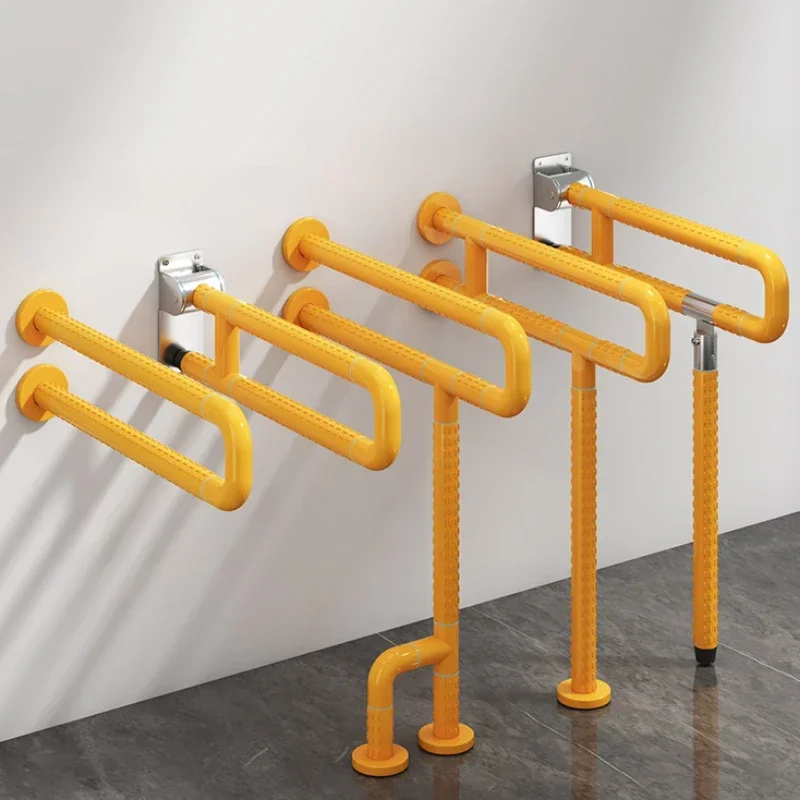 Bathroom Assist Bar with Fluorescent Circles - Slip-Resistant Commode Rail Disabled Seniors Bathroom Handle Elderly Support Rail