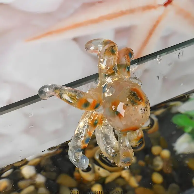 Mundgeblasene Glas-Kraken-Statue, Figur, Ornament, Meerestier-Skulptur, Ornament 3 x – Detail 9