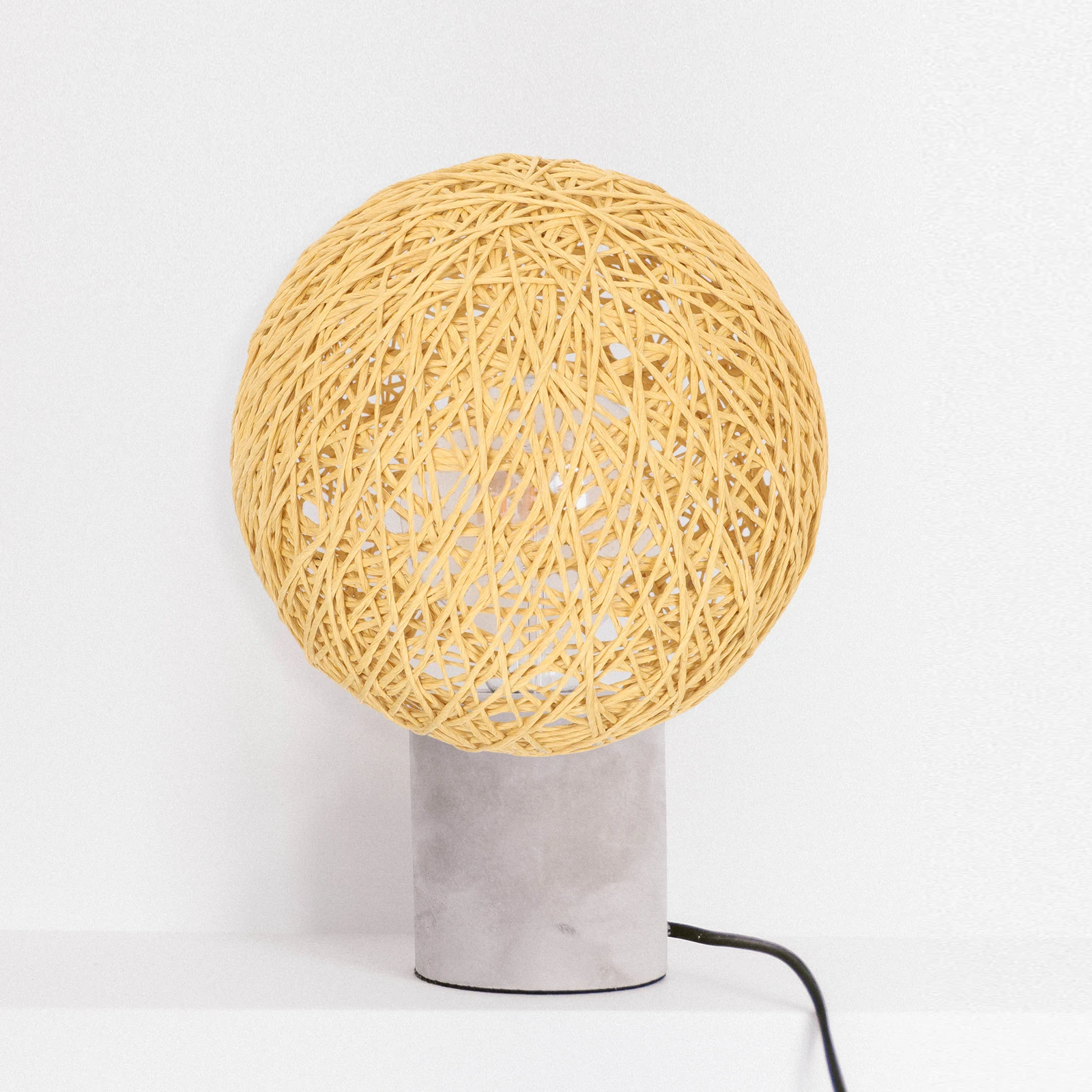 

4Pcs Colored Ball Lampshade Braided Lampshade Ceiling Light Cover Woven Hanging Pendant Braided Plastic Replacement