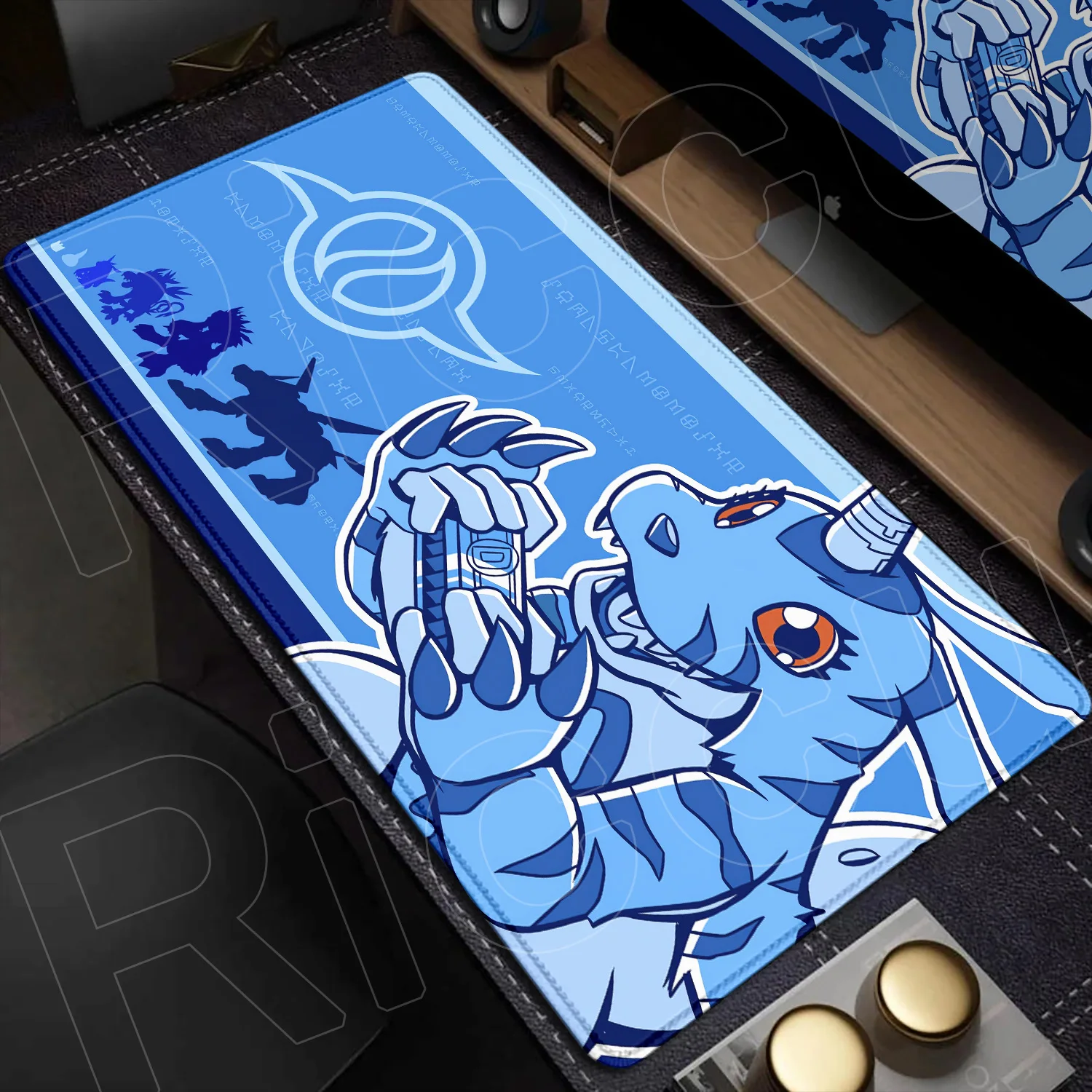 اليابان أنيمي ماوس لطيف Gabumon سرعة لوحة المفاتيح حصيرة 90X40 سنتيمتر المطاط عدم الانزلاق قاعدة الجدول الوسادة D-Digimon محمول ألعاب مكتب السجاد