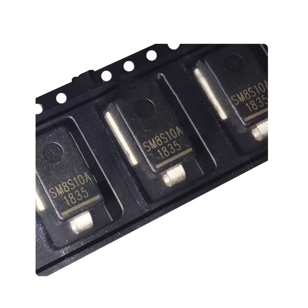5 unids/lote coche IC TVS diodo DO-218 SM8S10A 8W alta potencia
