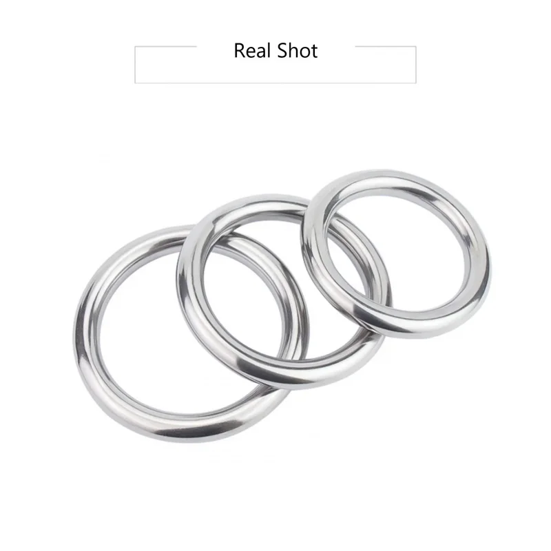 304 Stainless Steel Solid Welded Ring M3 to M16 - Heavy Duty O-Shape Connector for Rope, Chain, Sailing, Hammock, Yoga, Dog Leas