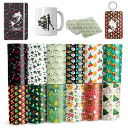 Wowocut Weihnachten Transfer papier Sublimation 12x12 in Sublimation Infuse Transfer Tinte Vinyl Sublimation Becher Presse T-Shirt DIY