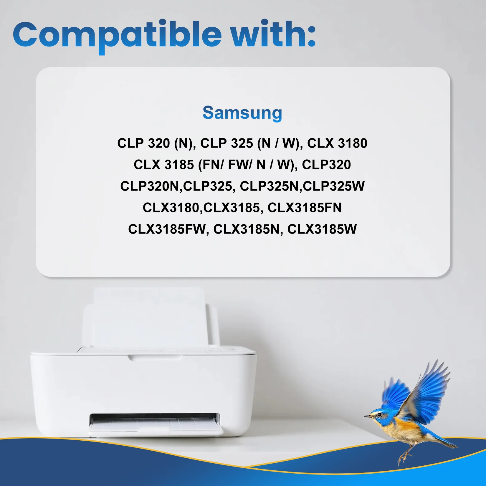 Jhaan CLT-407 CLT-409 Kompatibel mit Toner Samsung CLT-4072S K4072S C4072S M4072S Y4072S CLT-409S für CLP-320 CLP-325 CLX-3180 – Detail 2