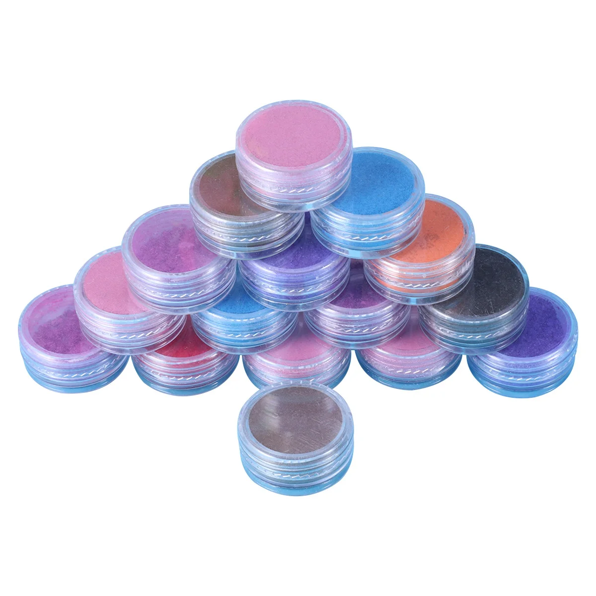 16 個パールグリッターパウダー高品質顔料 DIY アイシャドウブラッシュリップグロスフェイスボディネイルアートクラフトパーティーメイクアップ