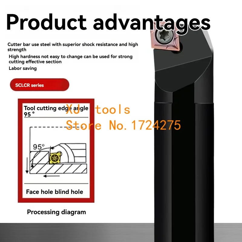 SCLCR SCLCL S06K S08K S10K S12M S14N S16Q SCLCR06  S20R S25S S32T SCLCR09 Internal Turning Tool Cutter For CCMT/CCGT