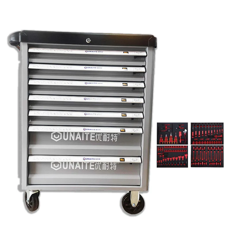 98pcs New Energy Car Insulation Repair Tools Set With Trolley Car Maintenance Mechanical Tools