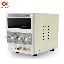 QHTITEC-fuente de alimentación regulada por CC, regulador de voltaje, pantalla Digital ajustable, 15V, 2a, 220V, 50/60HZ