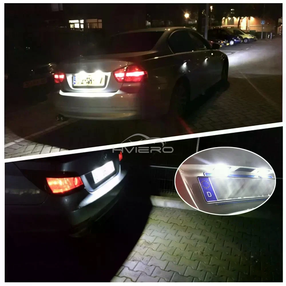 Vehicle Supplie LED License Plate Lights 3W 3528 24Led Car Trunk Lamp Number plate Strobe Bulb Waterproof Universal Accessories