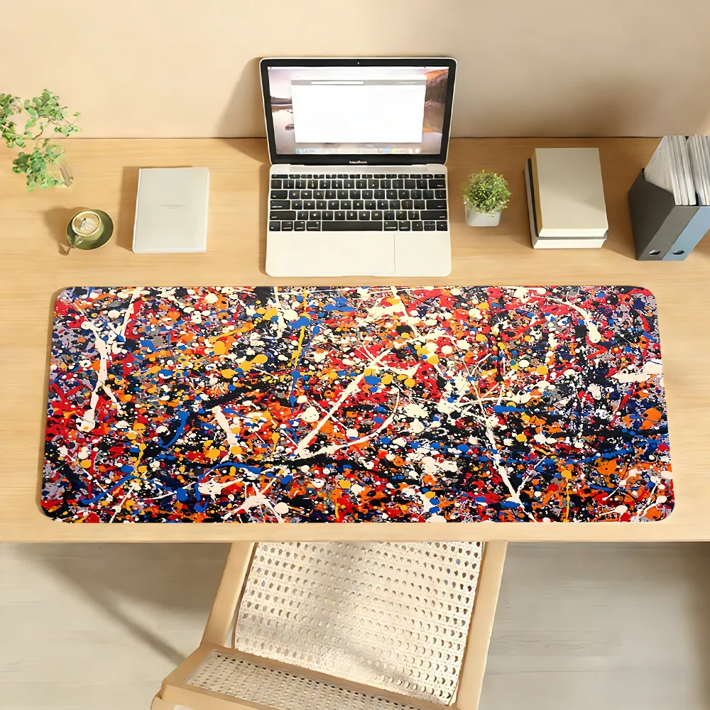 Art J-Jackson P-Pollock Mouse Pad Computer Laptop Rubber Non-slip Mouse Mat Mousepad Gamers Decoracion Desk Mat