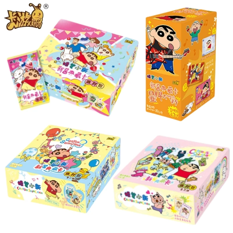 

KAYOU Genuine Crayon Shin-chan Card Whole Box Collectible Card Party Bag Series Animation Peripheral Collection Cards Toy Gifts