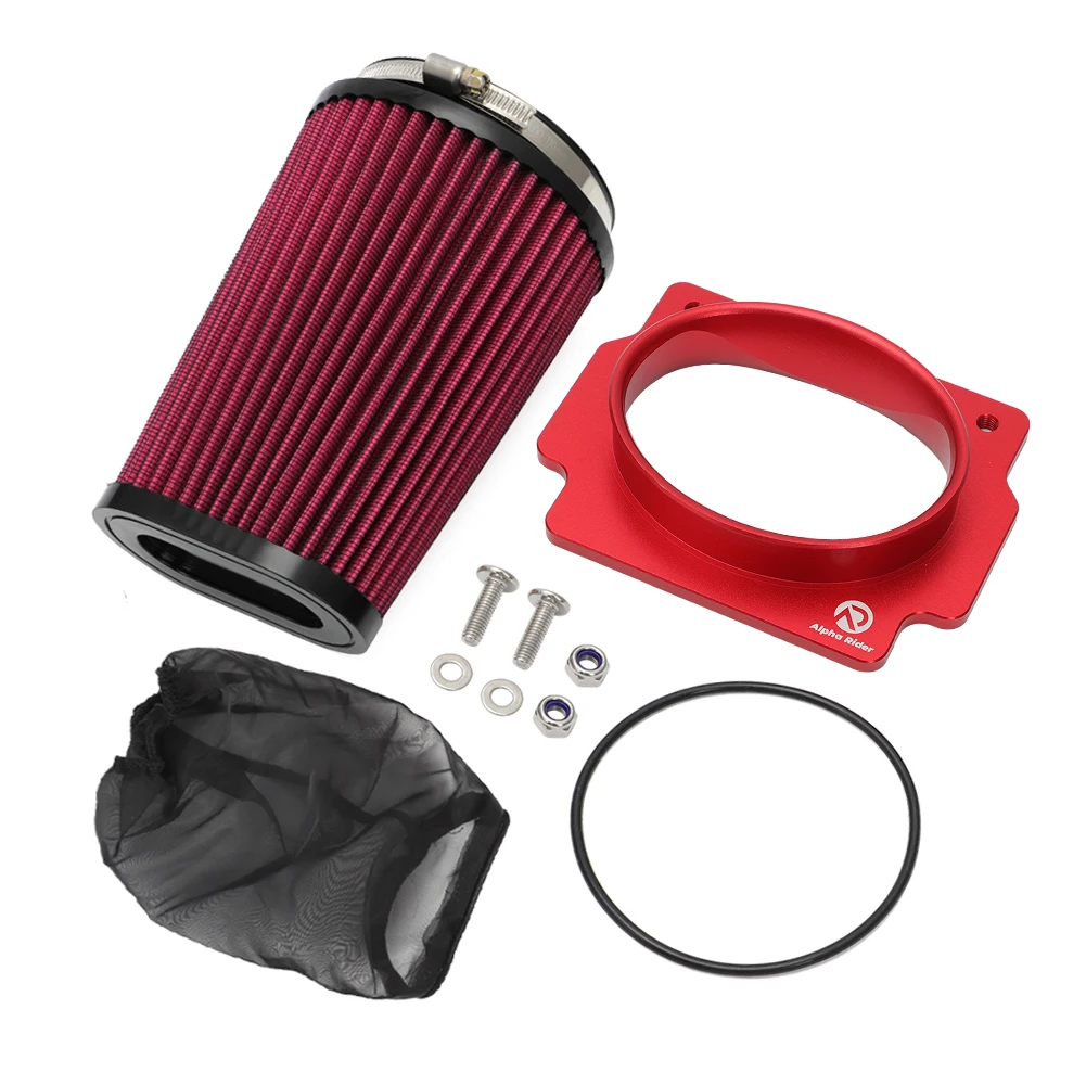 Flow Airbox Adapter with Air Filter Outerwear For Yamaha Banshee 350 YFZ350 YFZ350LE YFZ350SE Special Limited YFZ350SP Edition