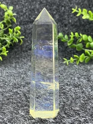 1 Piece Citrine Healing Series Obelisk Yellow Quartz Rod Beautiful Royal Ornaments Room Decor Decoration Energy Stone Pyramid