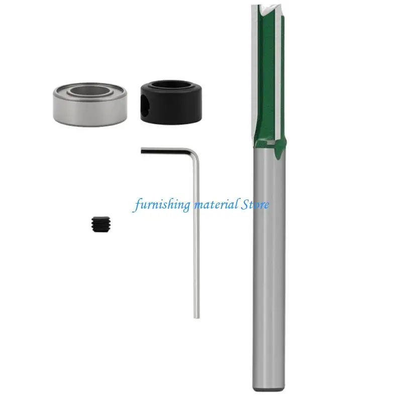 Y5GD Anti Frictions Silver Green Coating Router Bit for Woodworking Extended Tool Life