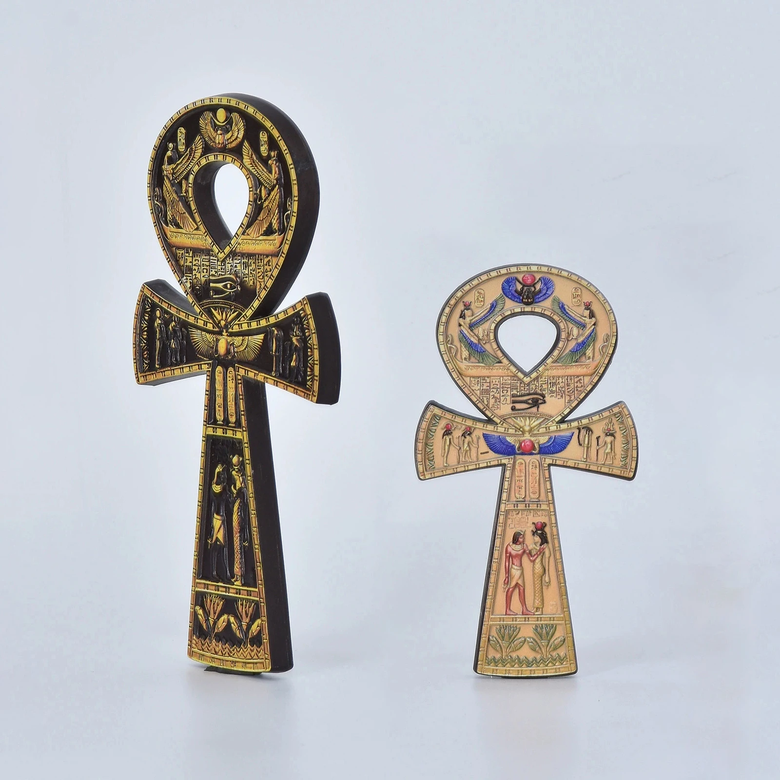 Ancient Egypt Ankh Ansata Cross Life Symbol Cross Resin Ornament Hieroglyphic Writing Female Power Pharaoh The Eye Of Horus