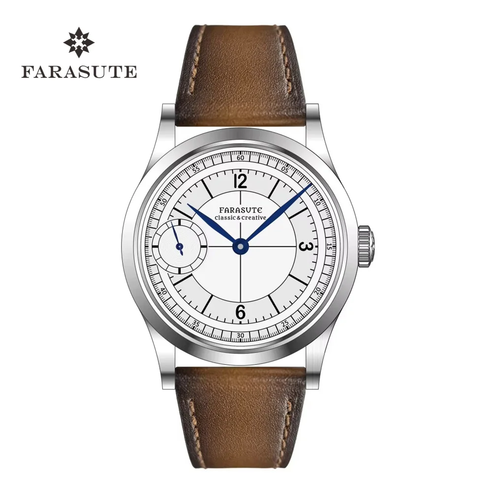 

FARASUTE Luxury 40mm Manual Mechanical Watches Men Swiss ETA6497 Movement Business 3Bar Waterproof Sapphire Wristwatch Reloj