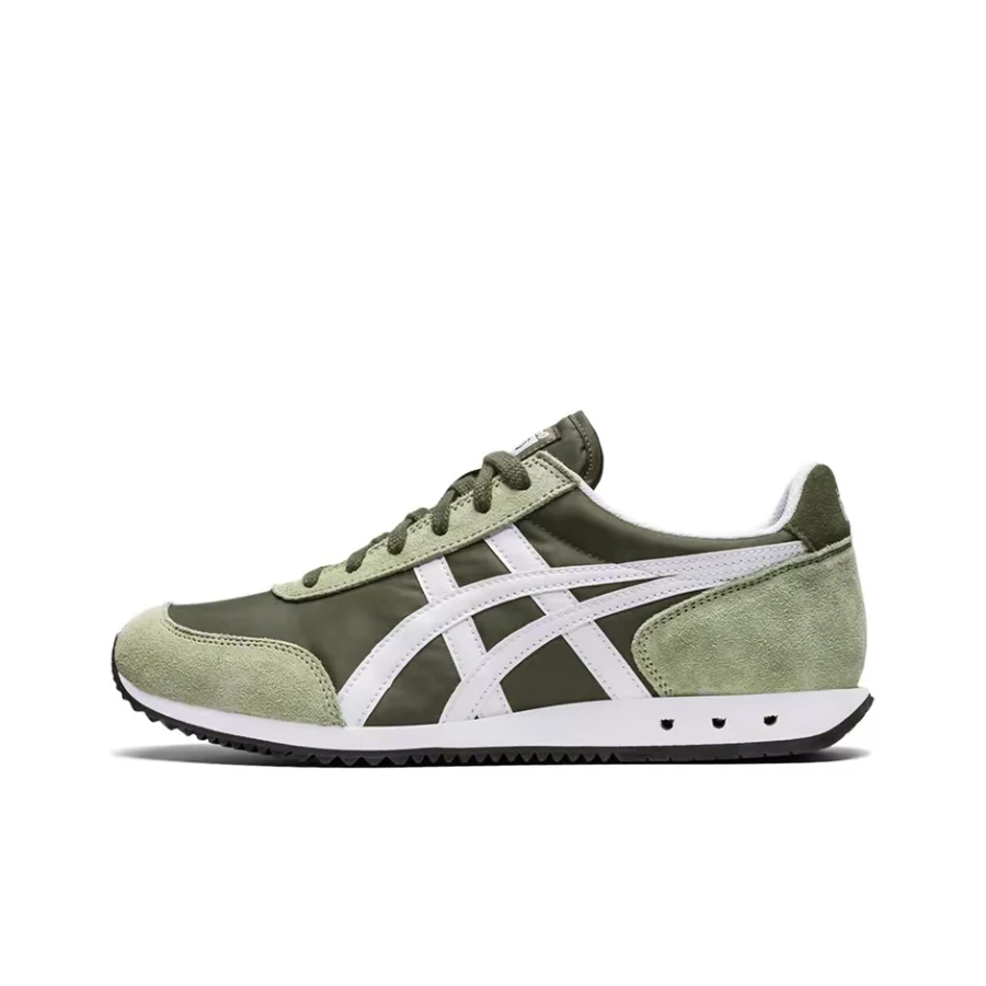 Onitsuka Tiger New York Unisex Pea Green Low-Top Casual Shoes  Sports-Inspired Durable Lightweight Everyday Design 1183A205-301