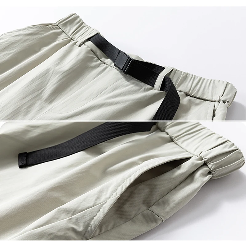 Pantalones de trabajo de pierna recta para hombre. Pantalones largos casuales al aire libre en colores sólidos, con puños ajustables para uso diario de ocio.