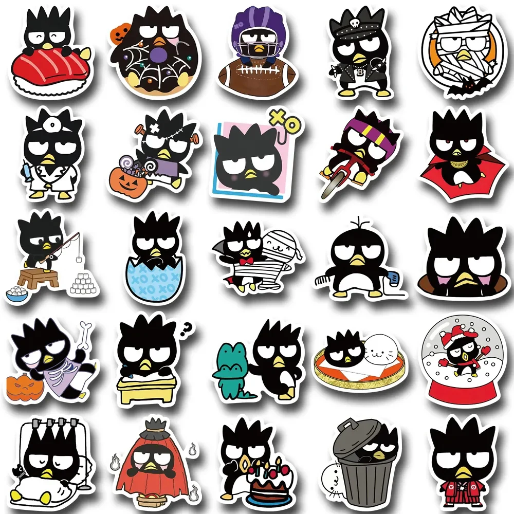 10/30/50/100pcs Sanrio BadBadtz-maru Stickers Funny Graffiti Kids Sticker Toy DIY Phone Case Skateboard Stationery Cartoon Decal